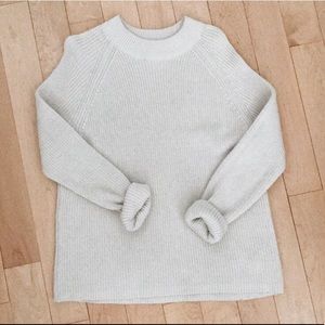 Beige Loose-Fitting Sweater